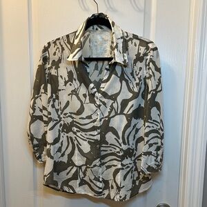 Floral Button-Up Shirt from India